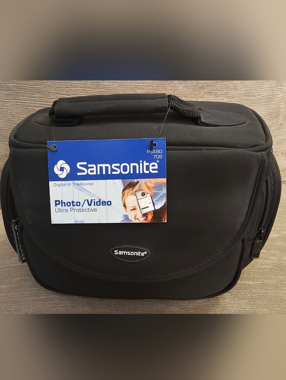 NWT Black Samsonite Camera Photo/Video Case Bag PSA80/708